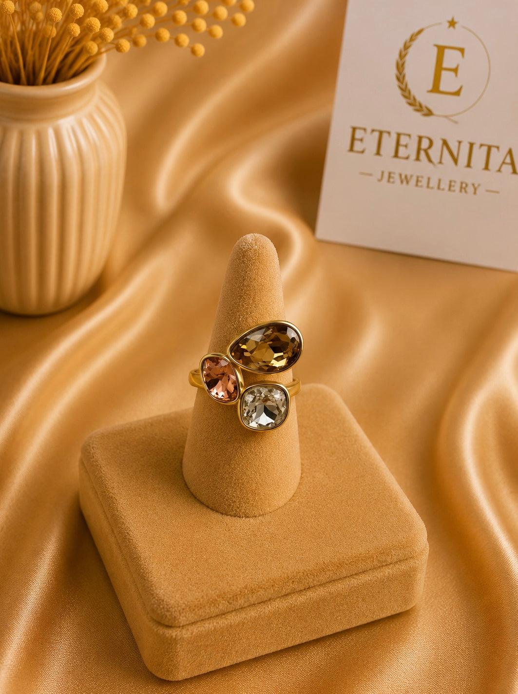 Bague Réglable Éclat Champagne