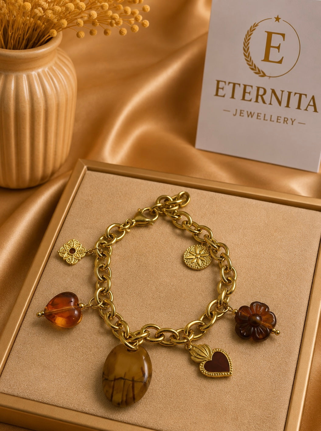 Bracelet de cheville Elégance Dorée
