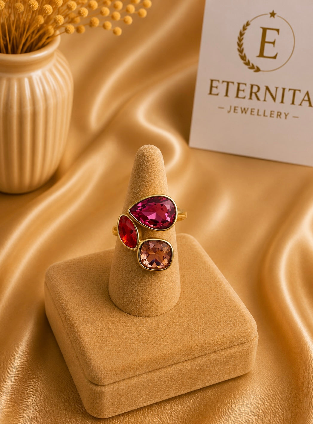 Bague Réglable Éclat Rubis