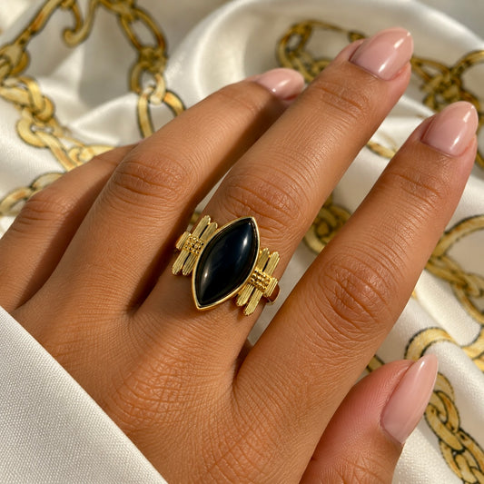 💍 Bague Onyx Élégance