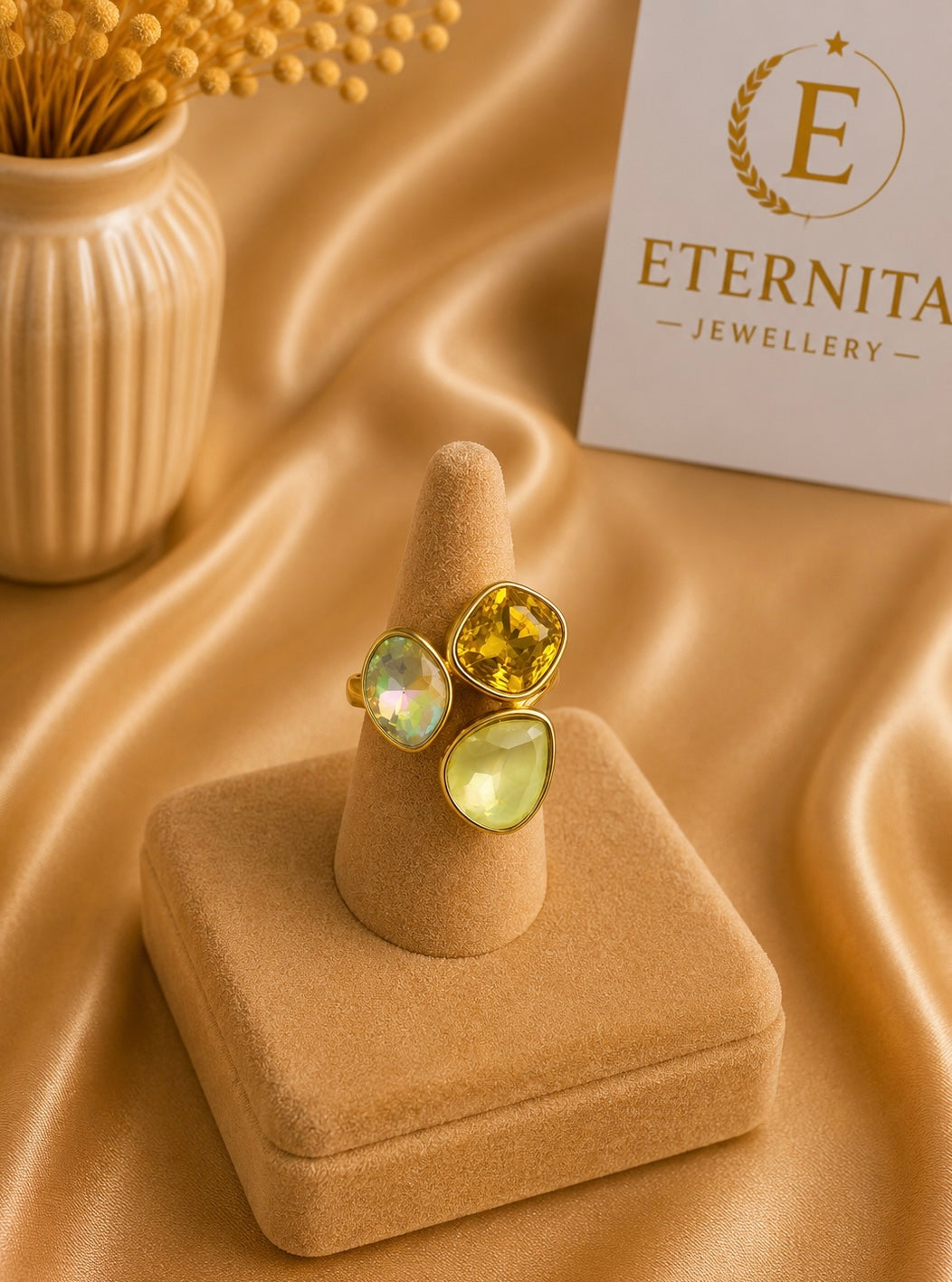 Bague Réglable Éclat Doré