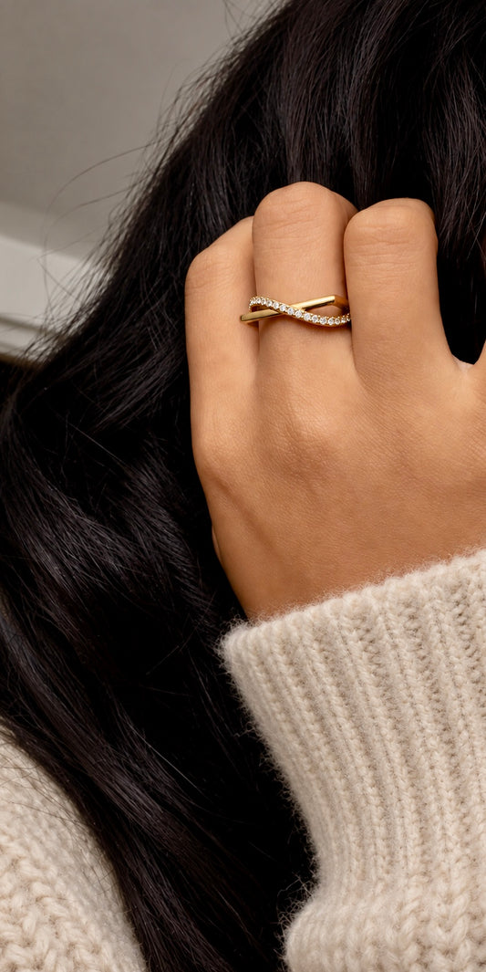 💍 Bague Entrelacée Éclat