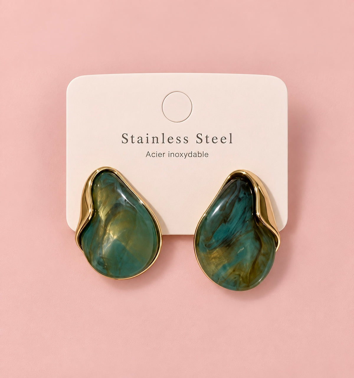 ✨ Boucles d’oreilles Élégance Émeraude