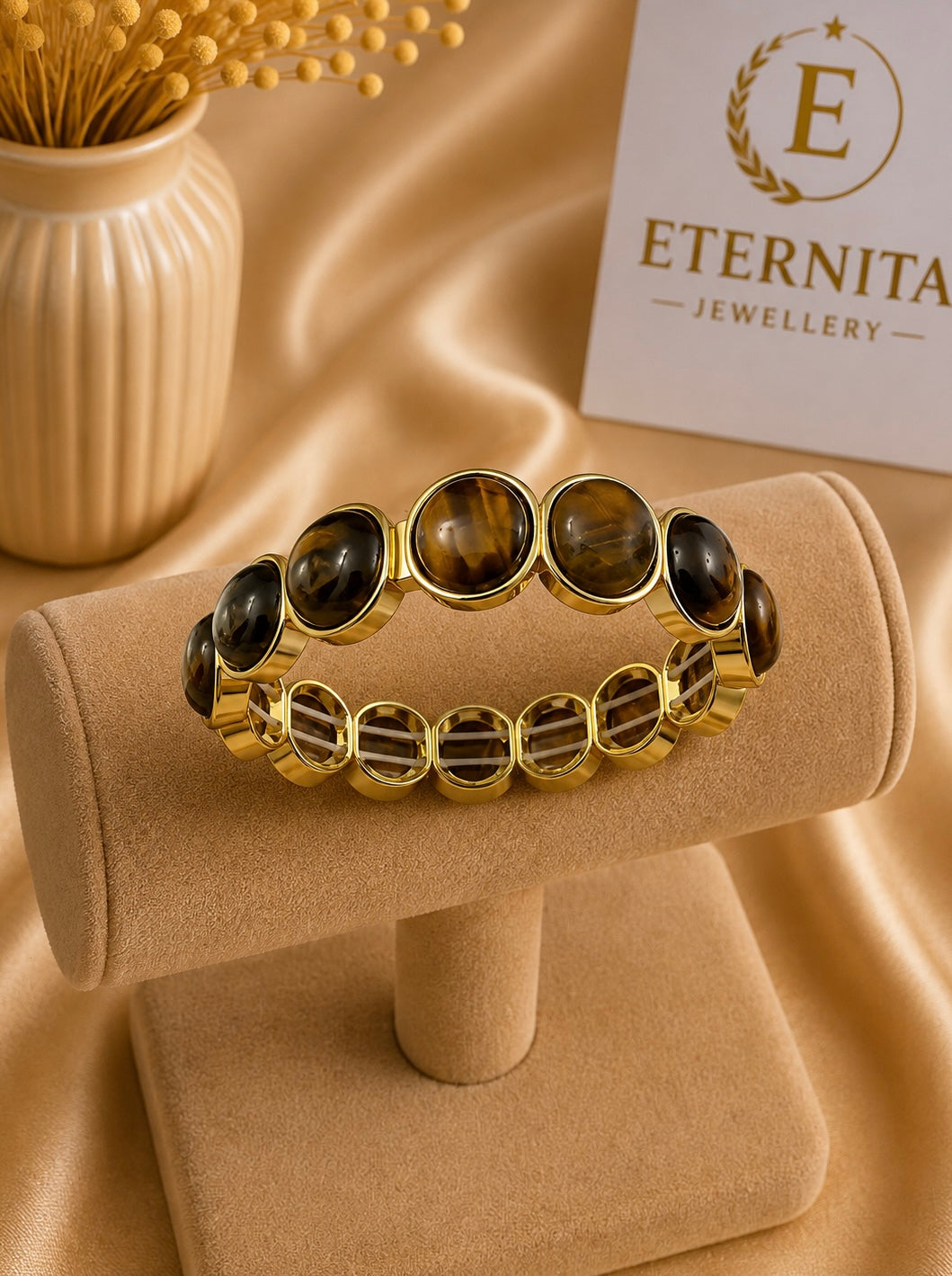 Bracelet Élégance Œil de Tigre