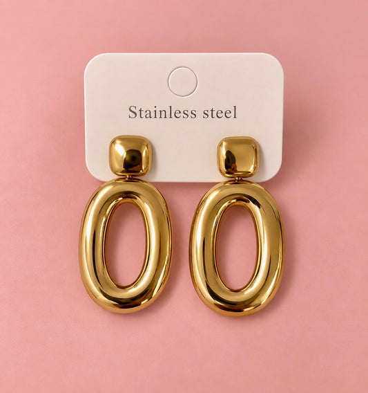 ✨ Boucles d’oreilles Ovales Dorées