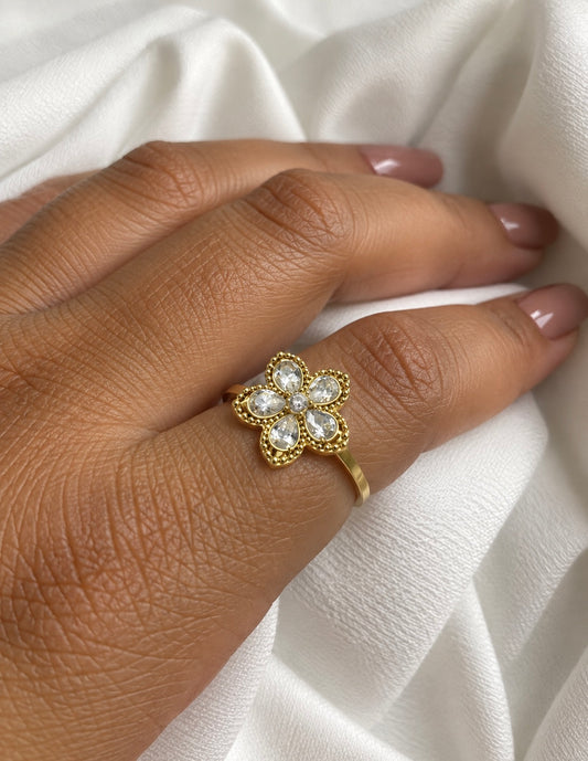 💍 Bague Fleur Cristal